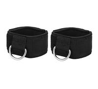 Atyhao Ankle Straps for Cable Machine, Adjustable Padded D Ring Cuffs for Glute Kickbacks and Leg Extensions, Ideal for Hip Abduction Workouts, Home Gym and Fitness Enthusiasts