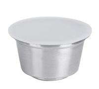 Atyhao Coffee Capsule, Stainless Steel Reusable Refillable Coffee Capsule Cup Fit for Coffee Maker(White)