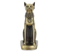 Atyhao Desktop Decor, Metal Ancient Egyptian Cat Statue Figurine World Famous Landmarks Tourism Souvenirs Home Office Desktop Decor Ornaments