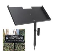 Atyhao Grave Marker Stand, Memorial Stones Stand, Cemetery Grave Plaque Stake for 6 x 12 Inch Stones, Outdoor Memorial Stakes for Loved One Remembrance