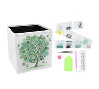 Atyhao Kit, Foldable Desktop Storage Box Bin DIY Rhinestone Painting Kit for Home Art Accessories Organizing Supplies for Creative Crafting