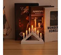 Atyhao LED Candle Lamp Mini Bridge Shape Night Light for Festivals Christmas Party Decoration Battery Operated Flameless LED Tea Light