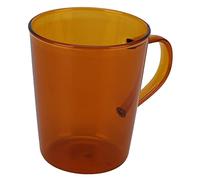 Atyhao Mugs 380ml Milk Cup High Borosilicate Glass Thermal Easy to Clean Glass Mug for Kitchens Hotels Coffee Shops(Brown)