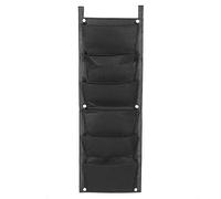 Atyhao Plant Bag - 6 Pockets Vertical Plant Grow Bags Container Wall Hanging Planter for Outdoor Garden(Black)