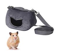 Small Animal Carrier Bag, Soft Breathable Travel Bag with Shoulder Strap for Hedgehogs Sugar Gliders Squirrels Gerbils - Lightweight Portable Pet Transport Bag