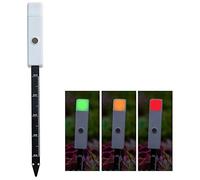 Atyhao Soil Moisture Meter, Wireless Soil Tester with Indicator Light for Garden Tropical Desert Plants Aloes Succulents Cactus Leaf Orchid White for Indoor Outdoor Flowers