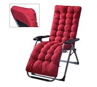 Atyhao Sun Lounger Cushions, Thick Replacement Garden Sunlounger Cushions, Only Lounge Cushion Pad for Outdoor Garden Recliner Chaise Lounge Chair (Claret)