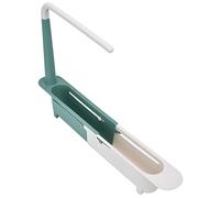 Atyhao Telescopic kitchen sink storage rack Large capacity household telescopic kitchen sink storage rack green