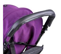 Atyhao Universal Armrest Handle Baby Pushchair Sleeves Lid Anti-Dust Handle PU Leather Black with Zip