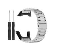 ATYJMOK Fit For Suunto Ambit3/3Run/3Sport Three-bead Stainless Steel Watch Band Replacement(Silver)