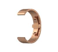 ATYJMOK Stainless steel strap suitable fit for Garmin Venu SQ 2 Plus/Vivoactive 4 3/Move 3 replacement wristband(Rose Gold,For Garmin Venu)