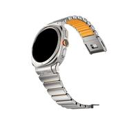 ATYJMOK Titanium/stainless Steel Business Strap Suitable Fit For Samsung Galaxy Watch7 8/ultra 47mm(Titanium-or,Ultra 47mm(Stainless))