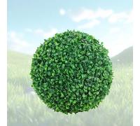 ATYUJKB Artificial Plant Topiary Ball Extra Large, Faux Boxwood Decorative Balls, Garden Spheres Large Outdoor, Artificial Plant Grass Ball, Artificial Grass Plastic Flower Plant