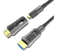 ATZEBE 50m HDMI Cable, 4K@60Hz HDR, 18Gbps, 24K Gold Plated, 3D, ARC, CEC, HDCP 2.2, Dual Standard & Micro HDMI Connectors, 18-Month Warranty
