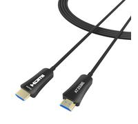 ATZEBE Fibre Optic HDMI Cable 2m, Fibre HDMI Cable Supports 4K@60Hz, 4:4:4/4:2:2/4:2:0, HDR, Dolby Vision, HDCP 2.2, ARC, 3D, High Speed 18 Gbit/s, Slim and Flexible HDMI Fibre Optic Cable
