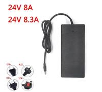 (AU, 24V 8A) DC 24V Adapter Power Supply AC 100V-240V 8A 8.3A Charger Converter LED Strip Light CCTV Light Adapter