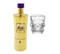 Au Black Grape Vodka 50ml with Shot Glass | Miniature Alcohol | All Occasion Gift