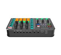 Au-dio Mixer M6 Sound Card Voice Changer Device External Table for USB Headset Mic Mobile Computer PC Live Broadcast Game Music