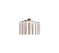 Au Naturale Makeup Brush Kit, For Foundation, Powders, and Concealers, Premium Quality Face Brushes, 9 Piece Set, Gold