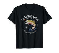 Au Sable River Michigan Trout Fly Fishing Souvenir Au Sable T-Shirt