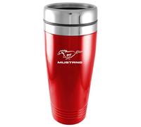 Au-Tomotive Gold, INC. Ford Mustang Travel Mug Red