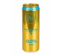 Au Vodka Blue Raspberry 0 - Alcohol Free Flavoured Mocktail, Case of 12 Cans