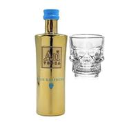 Au Vodka Blue Raspberry 50ml with Shot Glass | Miniature Alcohol | All Occasion Gift