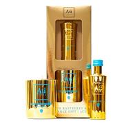 Au Vodka Gift Set - Blue Raspberry Flavoured Vodka 5cl Miniature & Candle - Official Licensed - Christmas, Birthday Gifts for Men and Women - Handcrafted In The UK, Alcohol Gift Set