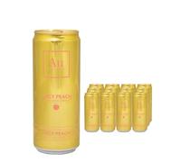 AU Vodka Peach Premixed Can | 12 Pack | 330mls Cans | 2x Celebration Spirits Beer Mats