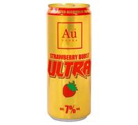 Au Vodka Strawberry Burst Caffeine 500ML Pack of 12