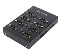 AU0033 Converter USB 2.0 D-Sub 9pin Male x8, USB B-Female LOGILINK