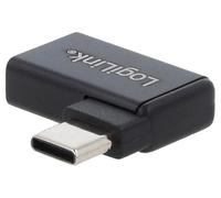 AU0055 Adapter USB 3.2 USB A Female, USB C Corner Plug Plastic LOGILINK