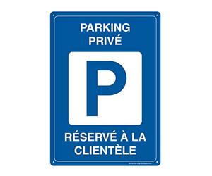 AUA SIGNALETIQUE 202094-AI-p-350x490 Panel, Private Parking for Customer only, 350x490 mm