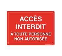 AUA SIGNALETIQUE 202114-AP-p-300x210 Panel, No Access to Anyone not Allowed, 300 x 210 mm