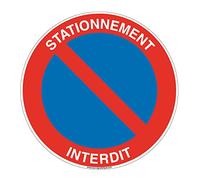 AUA SIGNALETIQUE 4631-R-BS-p-300 Product Information: Sign, Blue/Red