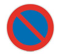 AUA SIGNALETIQUE 4645-R-BS-a-270 Product Information: Sign, Blue/Red