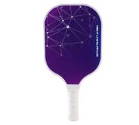 Auaozo Lightweight Pickleball Paddles Reinforced Fiberglass Surface, Honeycomb Polypropylene Core, 13MM Thick Two-Handed Offensive Pickleball Racket, Friendly Beginner Racket Design (E)