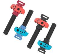 Auarte 4 Pack Wrist Bands for Just Dance 2025 2024 2023 2022 2021, Compatible with Switch/Switch Oled, Adjustable Elastic Straps for Zumba Burn It Up -Upgraded, Armbands for Adults and Kids