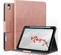 AUAUA Case for iPad Air 11 Inch M4/M3/M2, iPad Air 5th/4th Gen, Pink | PU Leather, Slim, Durable, Magnetic Closure, Stand, Pencil Holder, Auto Sleep/Wake