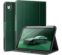 AUAUA Case for iPad Mini 7 (A17 Pro), iPad Mini 7th/6th Generation (2024/2021 8.3-inch), with Front Pocket Pencil Holder, Typing Angle Muti-Stand Magnetic Closure Auto Sleep/Wake (Green)