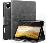 AUAUA Case for iPad Pro 11 Inch 4th/3rd/2nd/1st Generation 2022/2021/2020/2018 with Pencil Holder, Auto Sleep/Wake, Adjustable Angle, Shockproof, PU Leather (Gray)