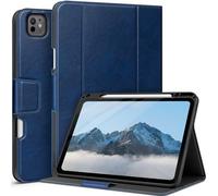 AUAUA Case for iPad Pro 13 Inch (M5/M4) 2025/2024, with Pencil Holder and Pocket, Multiple Viewing Angles, Magnetic Closure, Auto Sleep/Wake (Blue)