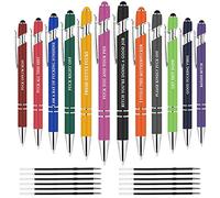 AUAUY 12Pcs Funny Quotes Pens, Inspirational Ballpoint Pen Set, Black Ink