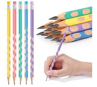AUAUY 12Pcs HB Pencil Non-Slip, Multicolor Kids Writing Drawing Graphite Pencils with Eraser, HB Wooden Black Lead Pencils for Children Student Adults School Office Wedding Party(dark color pencil)