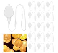 AUAUY 15 PCS Mini LED Lantern Lights, Battery Operated Hanging LED Light, Warm White Lights for Balloon Paper Lantern Christmas Halloween Wedding Birthday Party Festival Decorations