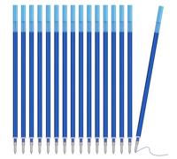 AUAUY 16 Pack Erasable Pen Refills, Blue Thermosensitive Ink, Compatible with Legami Pens, 0.7mm Stainless Steel Point Smooth Writing Easy Wipe Suitable for Schools, Homes, Offices