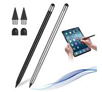 AUAUY 2 in 1 Metal Inkless Pencil, Infinity pencil（ 2Pcs-Black & Silver）