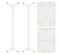 AUAUY 2PCS Extended Bed Sheet Clips, Adjustable Bed Sheet Straps with Clips, Mattress Fasteners to Hold Sheets in Place, Elastic Bed Sheet Holder Corner Straps for Bedding, Sofa Cushion-White, 4 Clips
