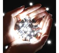 AUAUY 30 Pcs Mini LED Lights, Cool White Small Lights for Crafts Balloon