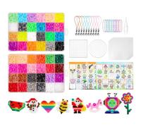 AUAUY 3360pcs Fuse Beads Kit, 36 Colors 5mm Iron Beads Set for Decoration